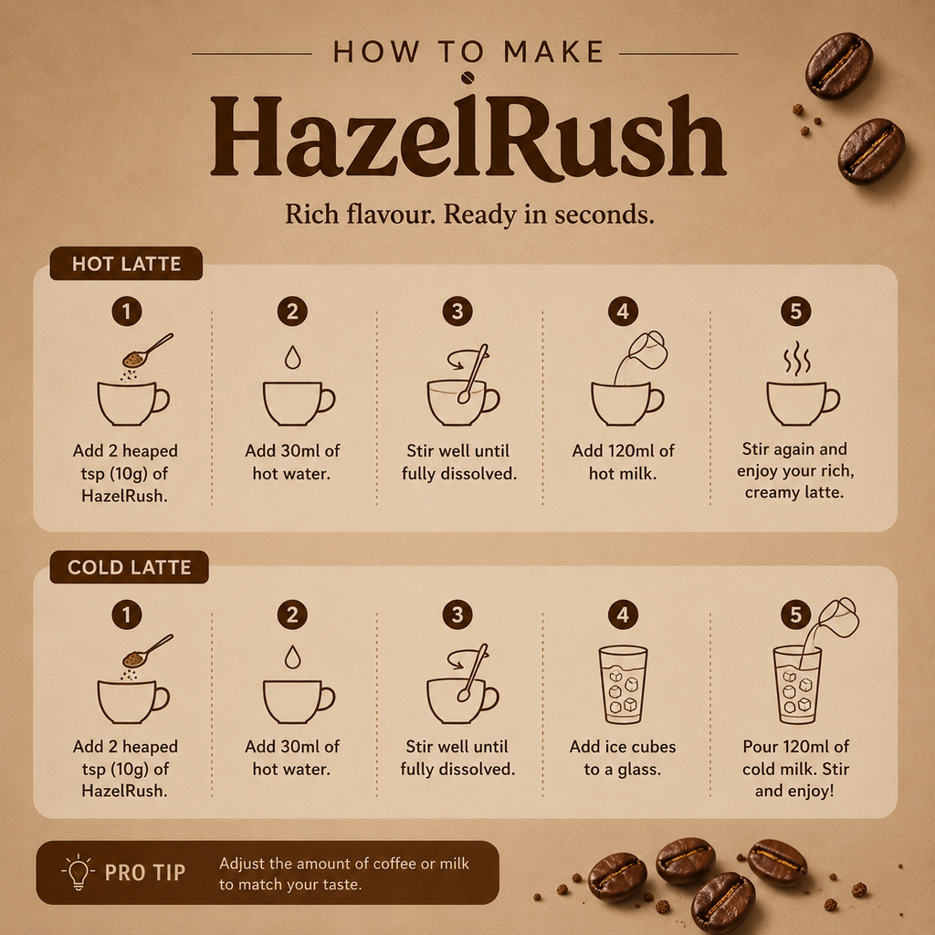 Hazlerush Premium Instant Coffee 100 gms
