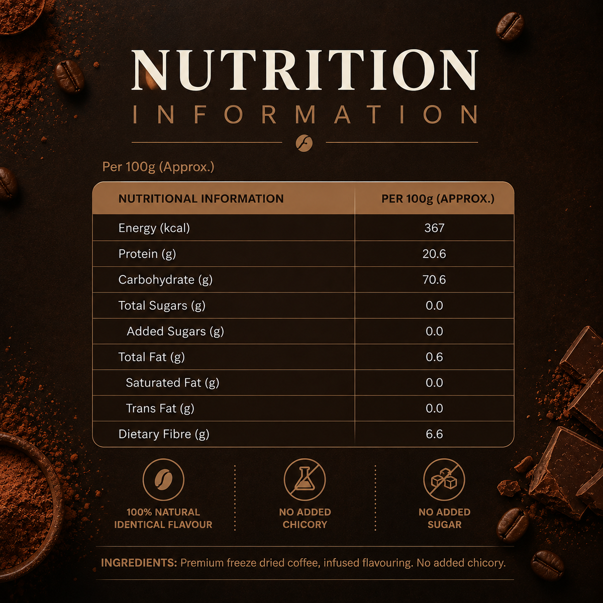 Mocha Mood Premium Instant Coffee 100 gms